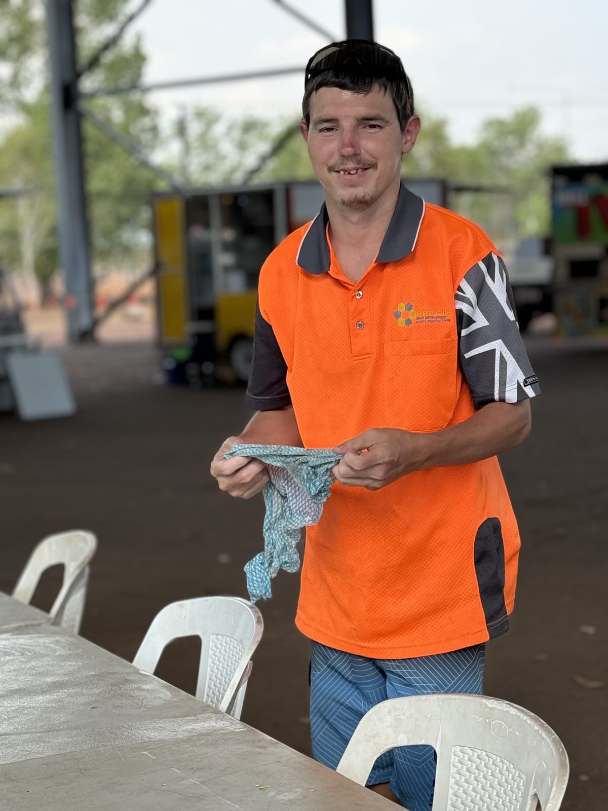 Smiling Northern Purpose participant at a community event in Darwin